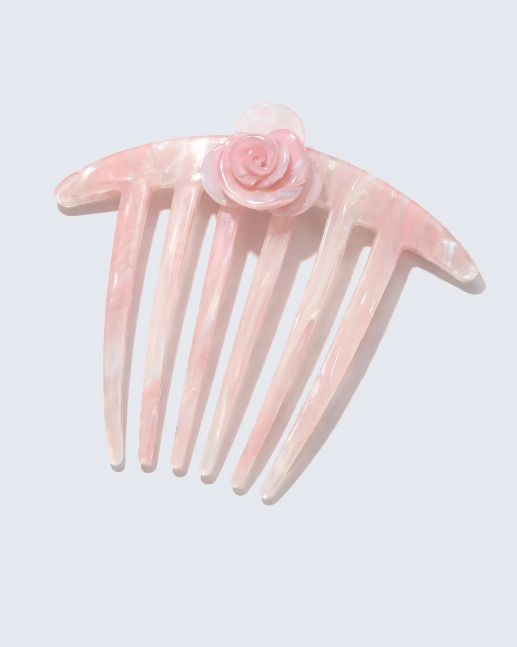 French Twist Hair Comb Clip, Baby Pink