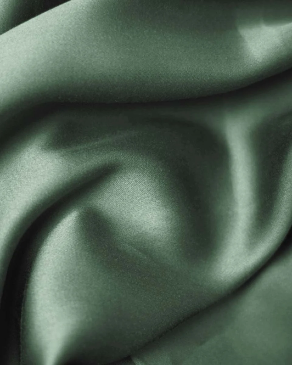 Silky Bamboo Flat Sheet, Olive Green - Image 4