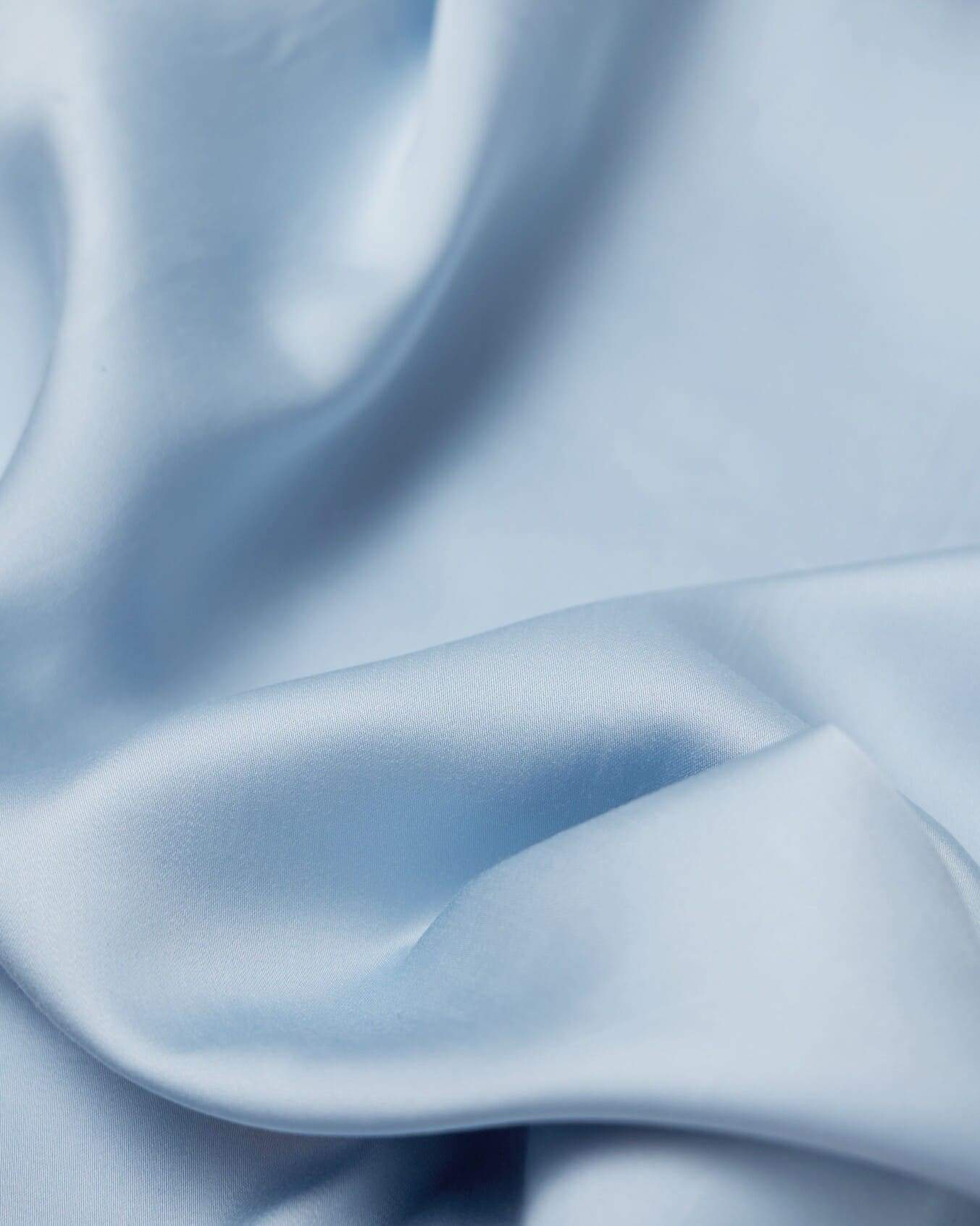 Silky Bamboo Pillowcase, Sky Blue - Image 5